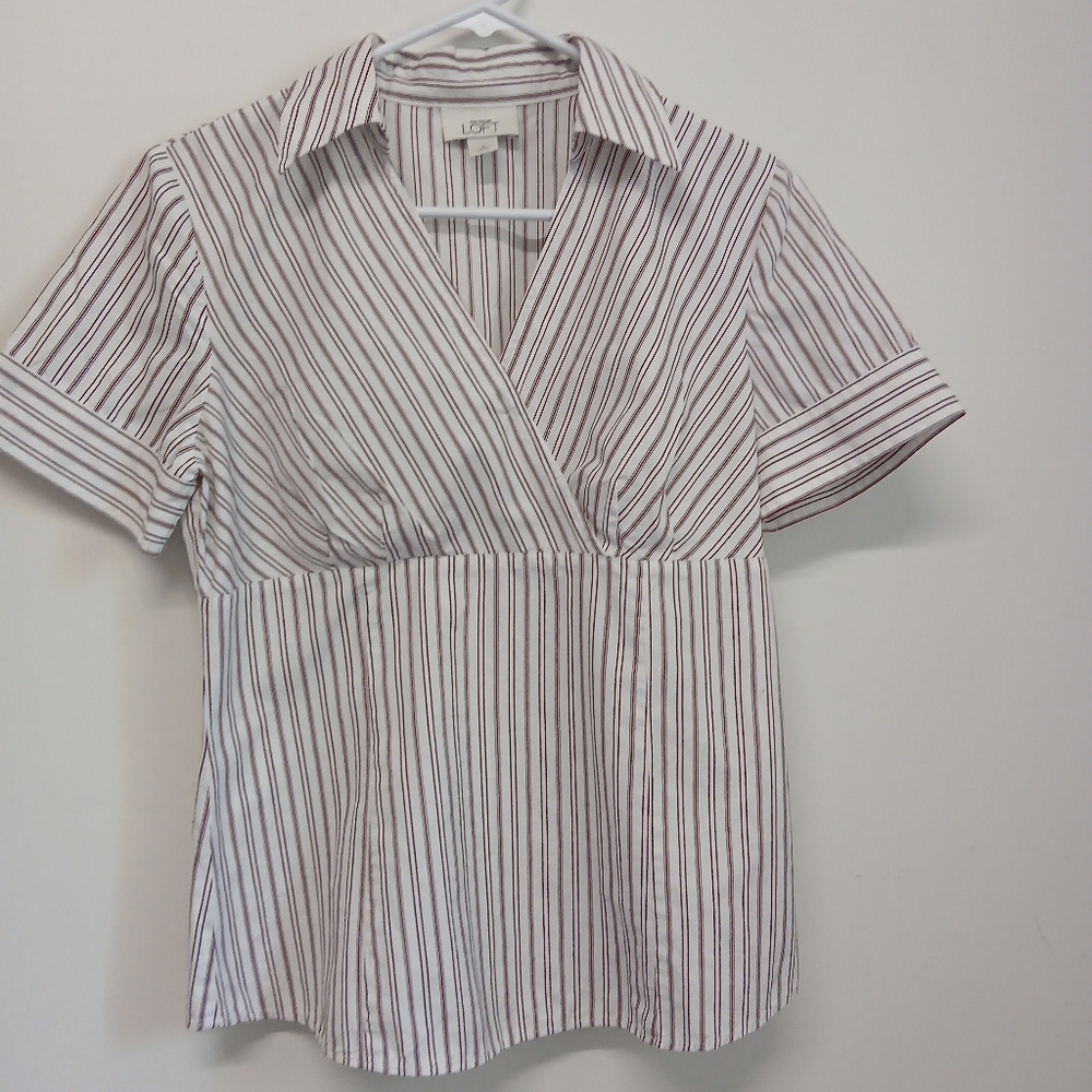 Ann Taylor Loft brand.women's striped shirt